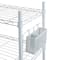 Organize it All White Steel Etagere Adjustable Shelves